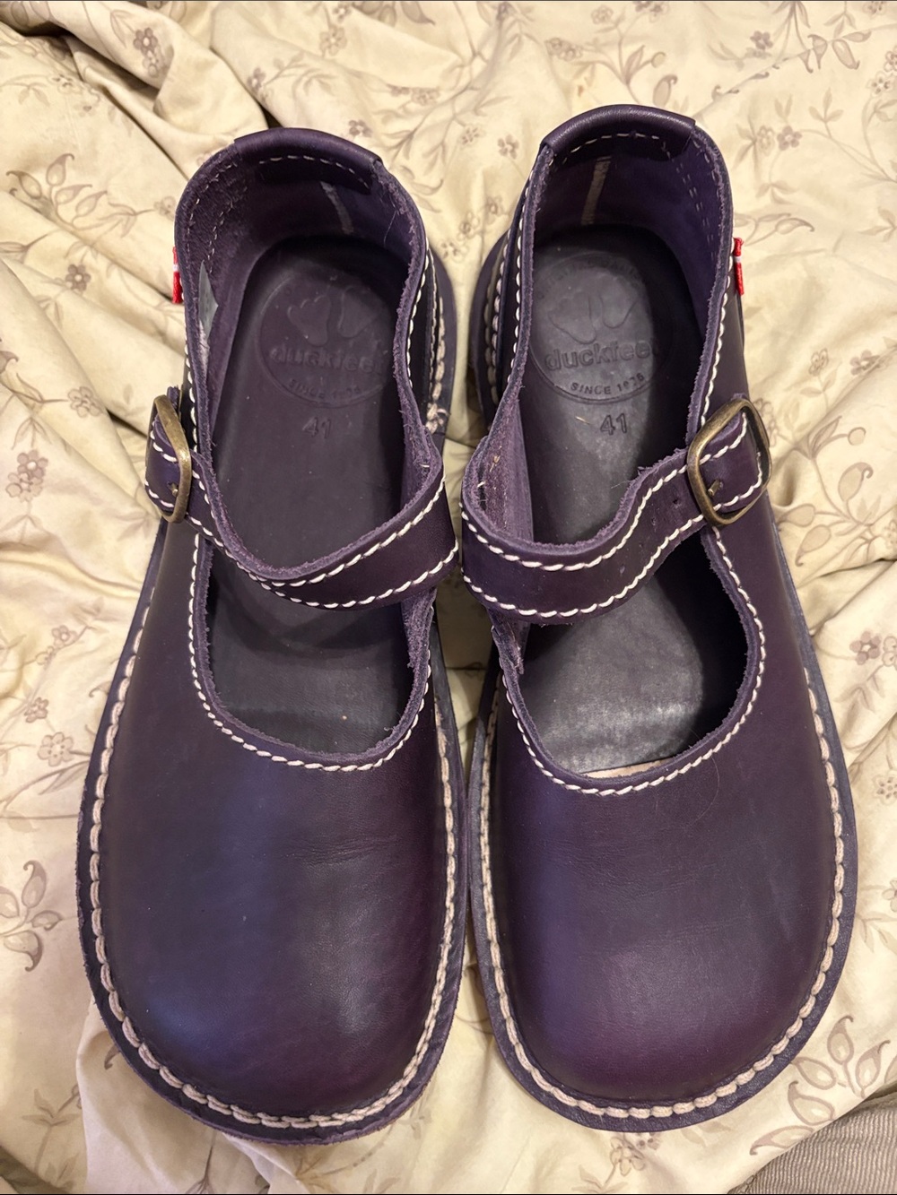 Duckfeet Himmerland Mary Jane Shoe In Plum